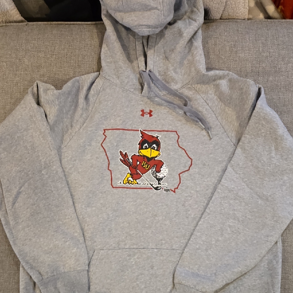 Iowa State Golfing Cy Under Armour Men's Light Gray